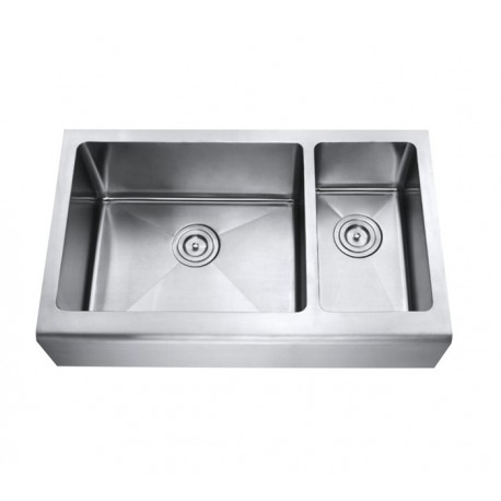 Sis 203 1 1 2 Double Bowl Apron Kitchen Sink