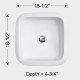 DFS-CV02W LAMBDA - Ceramic Vessel Sink