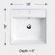 DFS-CV11W ADHARA - Ceramic Vessel Sink