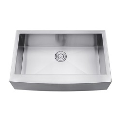 DFS105-30ZR Single Bowl Apron Kitchen Sink Zero Radius