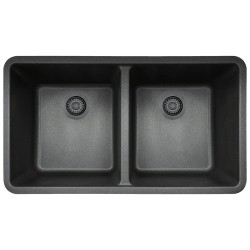 P208 Double Equal Bowl Granite Composite Sink