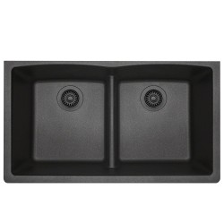 P218 Low Divide Equal Bowl Granite Composite Sink