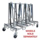 Weha Small Double Sided Transport Cart 78" x 43" x 58"