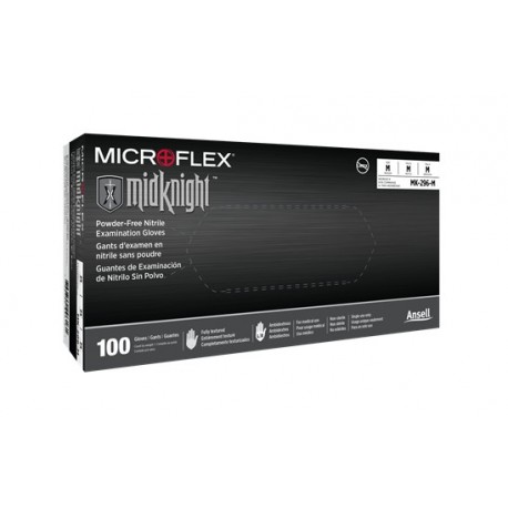 Microflex MF-296 Midknight Nitrile Gloves