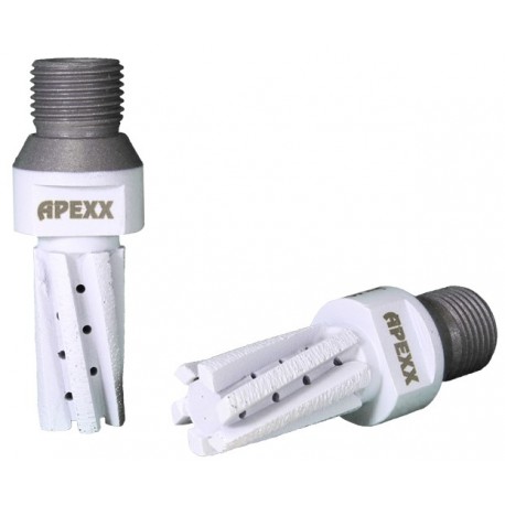 Apexx White CNC Finger Bit for Ultra Compact Surfaces