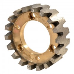 Diamut CNC 92mm Double-Sided Stubbing Wheel, 3+3 Hole Pattern