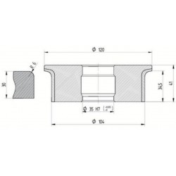 Diamut A33 R6 - 120x35