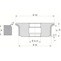 Diamut A33 R10 - 120x35