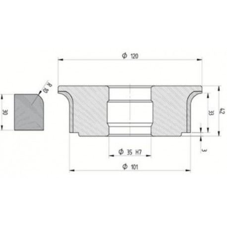 Diamut A33 R10 - 120x35