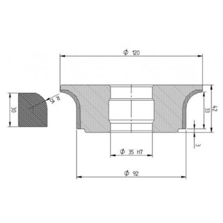 Diamut A33 R15 - 120x35