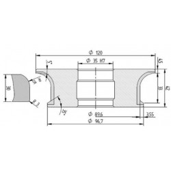 Diamut AFR33 R15 R3 - 120x35