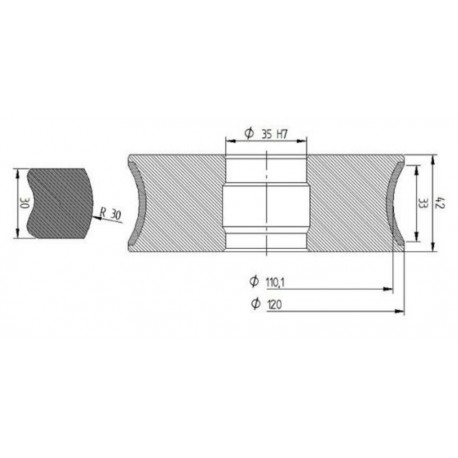 Diamut AK2 33 R30 - 120x35