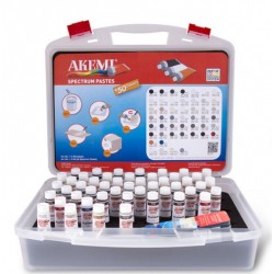 Akemi Spectrum Pastes Set (48 Tubes & Color Fan In Case)