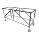 WEHA 27" Galvanized Work Table with Wood Insert