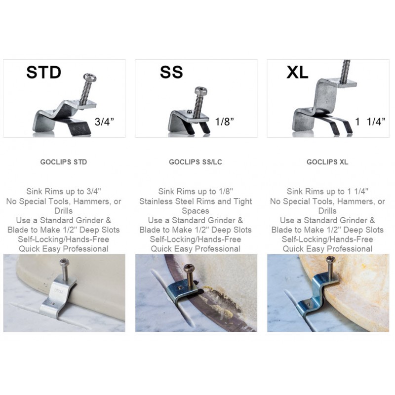 Go Clips Undermount Sink Anchors